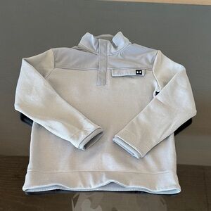 Under Armour Light Gray Half-Zip Pullover Sweatshirt